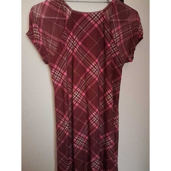 Justice Girls Large Plus (12 P-14p) Dress Burgundy - Picture 4 of 9